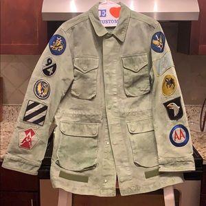 Off-White Green patched Cargo jacket
